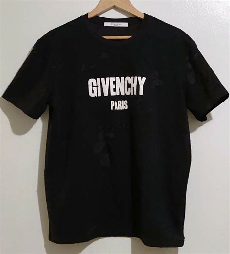 fake givenchy shirt|givenchy distressed t shirt.